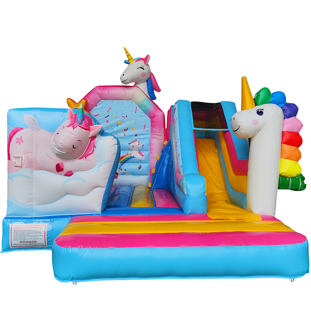 Hüpfburg Einhornland mit Rutsche