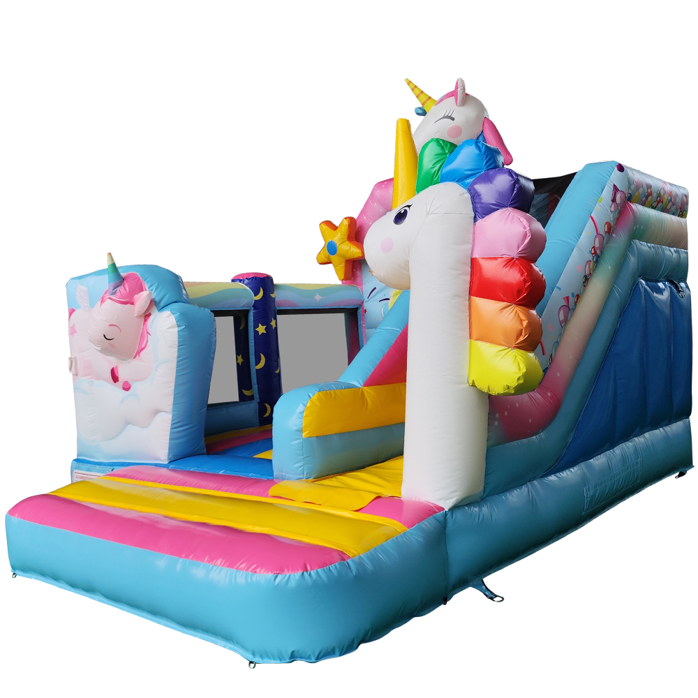 Hüpfburg Einhornland mit Rutsche